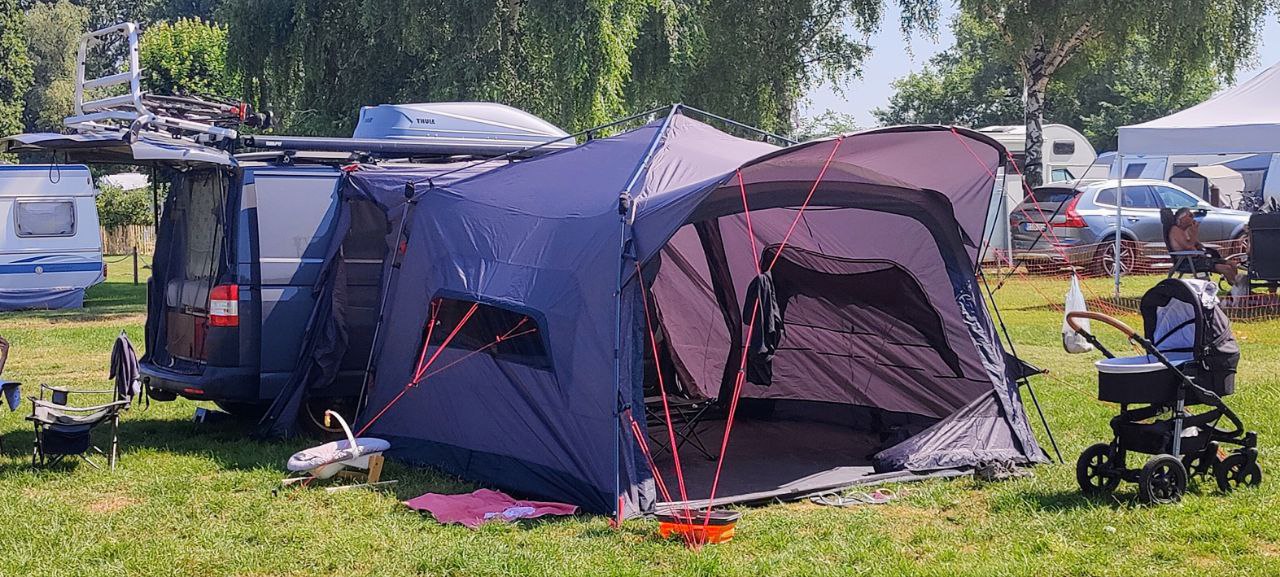 Setup descartat, la tenda dóna massa calor sota el Sol